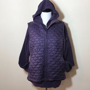 L.L.Bean XL polar fleece jacket and vest.